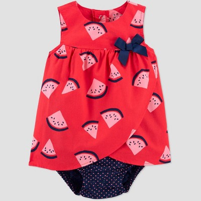 baby girl watermelon romper