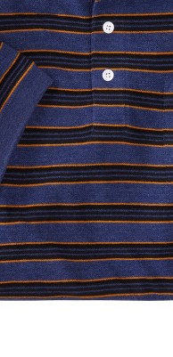 heather navy stripe