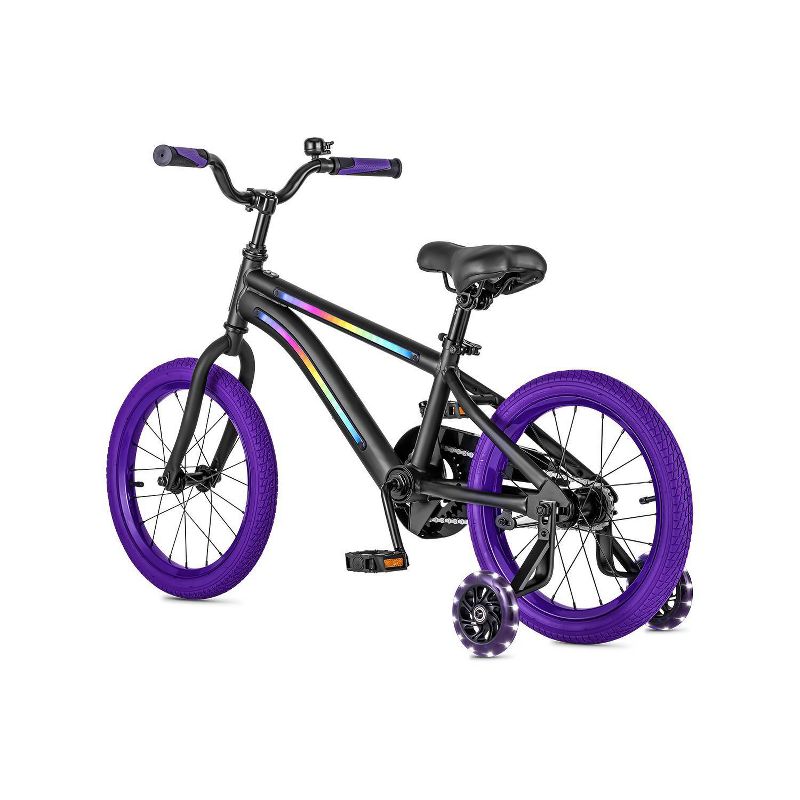 Jetson Light Rider 16&#34; Kids&#39;  Light Up Bike - Black/Purple, 6 of 13