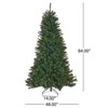 INFURNIC Artificial Trees 7ft Noble Hinged Christmas Tree with Sturdy Stand for Modern Holiday Decor, Green, 48"*48"*84" - 2 of 4