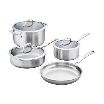 ZWILLING Spirit 3-ply 10-pc Stainless Steel Ceramic Nonstick Cookware Set 