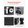 VEVOR Motorcycle Top Case, 45L Waterproof Detachable Motorcycle Top Box with Lock & Back Cushion, Fit for 99% of Motorcycle Frames, Black - 3 of 4
