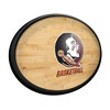 College Basketball Hardwood Design Oval Slimline Lighted Wall Sign - 2 of 4