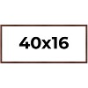 PosterPalooza | Panoramic Classic Modern Brown Frame - UV Acrylic, Foam Board Backing, Hanging Hardware - 2 of 4