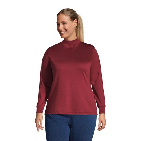 Supima cotton 2024 mock turtleneck