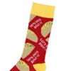 Bioworld Adult Put Some Fun On Your Feet Let's Taco Bout It Allover Print  Socks Multicoloured : Target