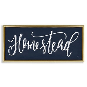 Stupell Industries Navy Blue Homestead Phrase, 25" x 11" - 1 of 4