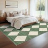 Modern Area Rugs Washable Geometric Floor Cover with Non-Slip Backing, Stain-Resistant Contemporary Accent Carpet, Soft Low Pile Indoor Mat - 2 of 4
