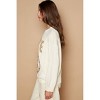 Women's PEACE PEARL STUD SWEATER - POL - 2 of 4