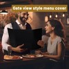 WeChef 5 Pack Restaurant Menu Covers Gate-view for 8.5x11" & 4.25x11" Paper PU Leather Coffee Hotel - 4 of 4