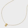 Tiny Tags 14K Gold Ion Plated Pineapple Pendant Necklace - Gold - 4 of 4