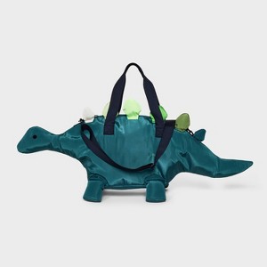 Boys' Dinosaur Duffel Bag - Cat & Jack™ Green: Lightweight Carry On Luggage - 1 of 4