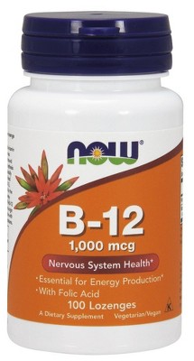 B-12 1000mcg by Now Foods  -  100 Lozenge