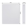 Itopfox Sturdy 3 Ring Binder with Clear View Cover, Round Ring Binder, PVC-Free, 200 Sheets Capacity, Office & School Supplies, Pack of 12 (White) - 3 of 4