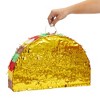 Blue Panda Taco Pinata for Cinco de Mayo, Mexican Birthday Party Decorations, Small, 17 x 10 In - 3 of 4