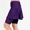 Calypsa Women's Flared Mid-Thigh Swim Skirt With Bike Shorts - 2 of 4
