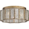 Quoizel Lighting Shrine 3 - Light Flush Mount in  Aged Gold - 2 of 4