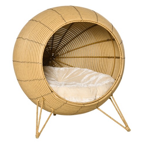 Rattan store cat bed