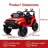12V Ride On Car for Kids, Electric Vehicle Toddles, Battery Powered Truck Car Toy with RC, LED, Music, 4-Wheel Suspension - 2 of 4