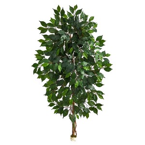 Nearly Natural 4-ft Single Ficus Artificial Tree (No Pot) - 1 of 3