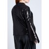 ELOQUII Flare Sleeve Sequin Button Down - 3 of 4
