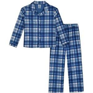 Sleep On It Boys Pajama 2-Piece Jersey Coat Set - 1 of 4