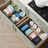 MaseiKar Expandable Food Container Lid Organizer,Large Capacity Adjustable 8 Dividers Detachable Lid Organizer Rack for Cabinets, Pantry Shelves - 3 of 4