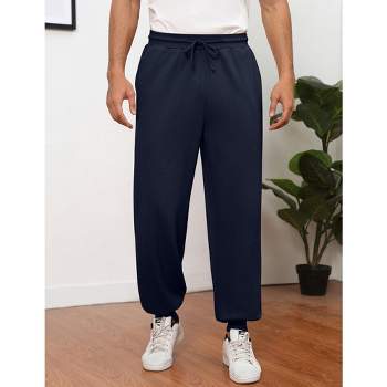 Men's Casual Lounge Pajama Yoga Jogger Pants Open Bottom Sweatpants with Pockets