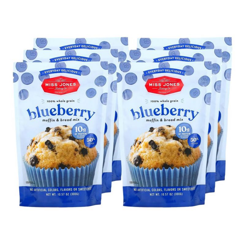 Miss Jones Baking Co. Blueberry Muffin & Bread Mix - Case of 6/10.57 oz, 1 of 5