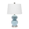 Dual Orb Table Lamp with Fabric Shade Light Blue - Lalia Home: Chic Ceramic, No Assembly Required, UL Listed - 4 of 4