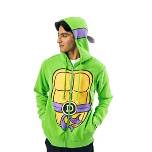 Teenage Mutant Ninja Turtles Donatello Long Sleeve Men's Green Cosplay Hoodie - 1 of 4