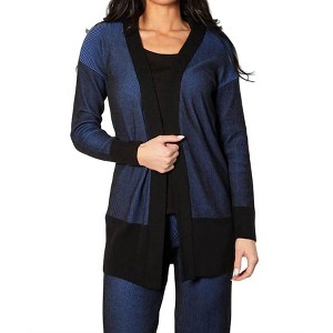 Women's Two Tone Ribbed Jacket - Angel Apparel - 1 of 4