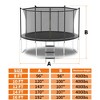 BestParts 14FT Trampoline with Safety Enclosure Net, Heavy-Duty Jumping Mat & Spring Cover – Outdoor & Indoor - 2 of 4