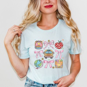 Simply Sage Market Coquette School Chart Sparkle Short Sleeve Tee - 1 of 4