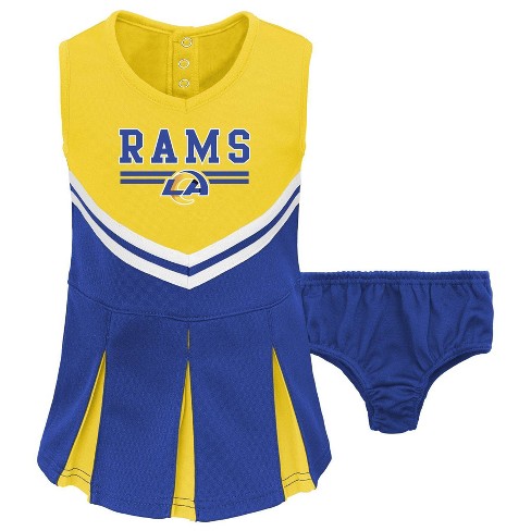 NFL Los Angeles Rams Toddler Girls' Cheer Set - 2T