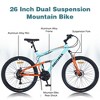 26 inch Mountain Bike 21-Speed Dual Suspension Aluminum Alloy Frame For Men and Women's Bike - 2 of 4