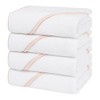American Soft Linen Turkish Baby Hooded Bath Towel Set, 100% Cotton Soft Fluffy Baby Hooded Shower Towels - 2 of 4