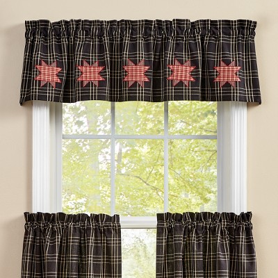 Park Designs Farmhouse Star Lined Decorative Valance 60" x 14"