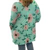 Women's Floral Button Back Tunic Top - honeyme - 2 of 2