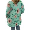 Women's Floral Button Back Tunic Top - honeyme - image 2 of 2