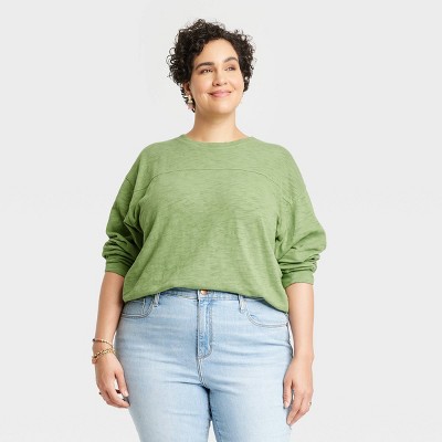 Women's Long Sleeve Varsity T-Shirt - Universal Thread™