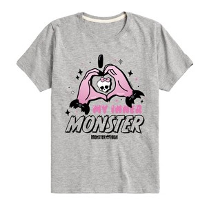 Boys' - Monster High - I Heart My Inner Monster Short Sleeve Graphic T-Shirt - 1 of 4