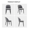 Set of 2 Upholstered Dining Chair Dining Kitchen Mid-Century Modern Chairs with Back and Padded Cushion for Kitchen,Dining Room - 3 of 4