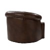 Flavio 31.5'' Wide Genuine Leather Swivel Chair,Set of 2 | ARTFUL LIVING DESIGN - 4 of 4