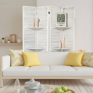 Dovelina 6FT Room Dividers, Wood Room Divider Partition Room Wooden Carved Folding Privacy Screens Foldable Panel Wall Divider for Office Restaurant - 1 of 4