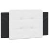 vidaXL Headboard Cushion Black and White 39.4" Faux Leather - 2 of 4