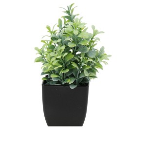 Unique Bargains Artificial Plants Plastic Green 2.76"x2.76"x7.09" 1 Pcs - 1 of 4