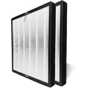 Nispira True HEPA Replacement Filter Compatible with Surround Air XJ-3100a Intelli-Pro 3 IP3 Air Purifier Part XJ-3100SF, 2 Pack - 1 of 4