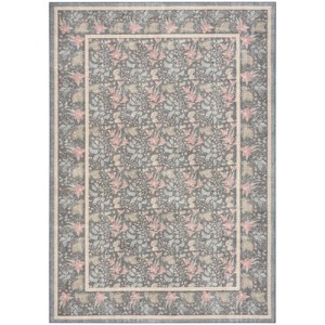 Nourison Botanical Washables Bordered Indoor Flatweave Rug - 1 of 4