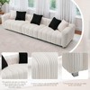 114'' Corduroy Extra-Large 3-Seater Sofa with Cloud-Feel Cushions, Solid Wood Frame and Modern Minimalist Design - 4 of 4